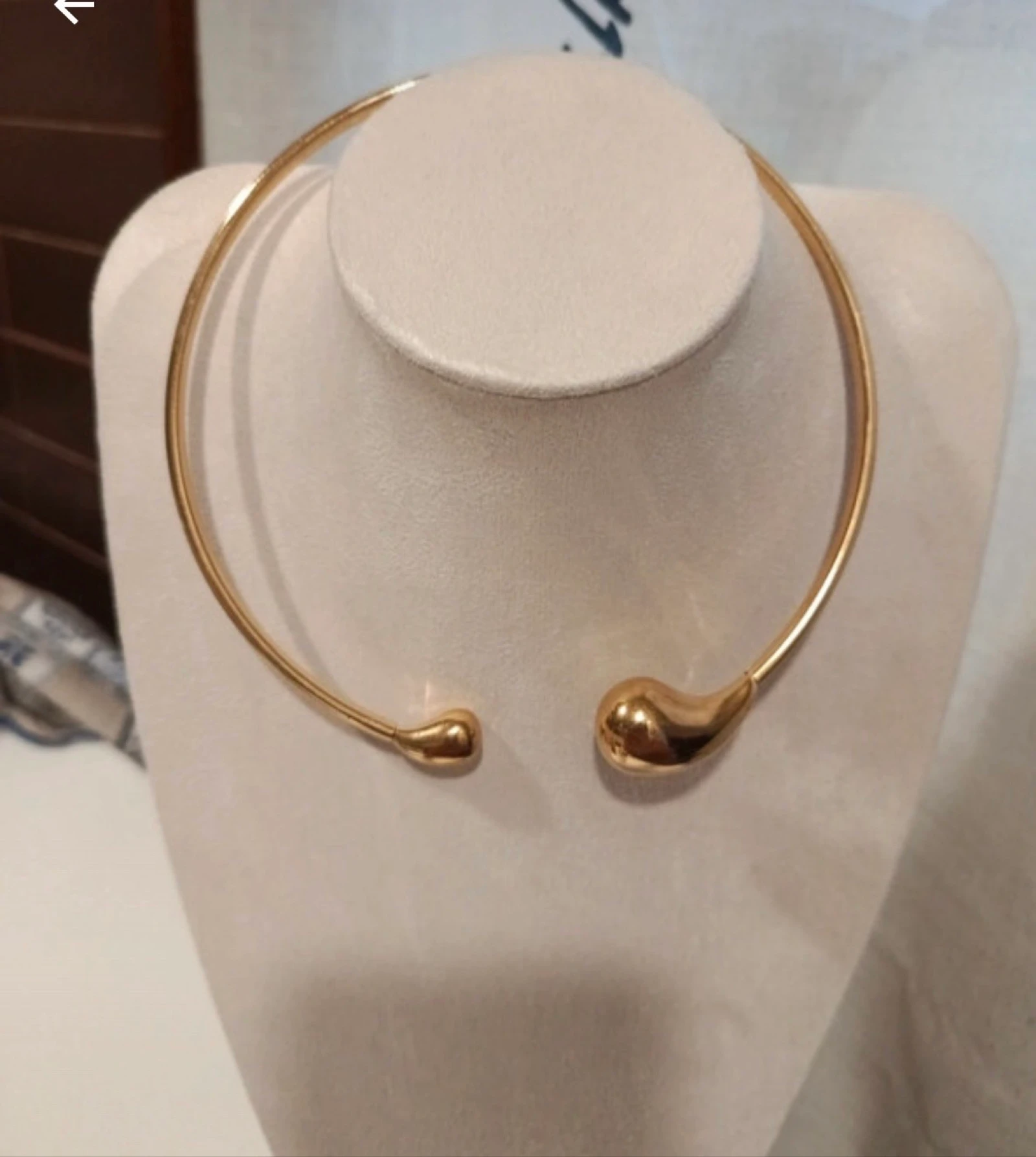 Choker gota agua acero